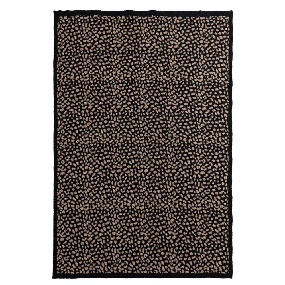 Juicy Couture Home Reversible Leopord Jacquard Feather Knit Throw Blanket - Picture 7 of 12